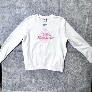 NWT $65 Nike Sweatshirt Womens Sportswear Fleece Crew, Sz XL